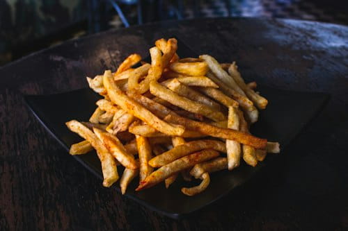 Crispy fries and snacks